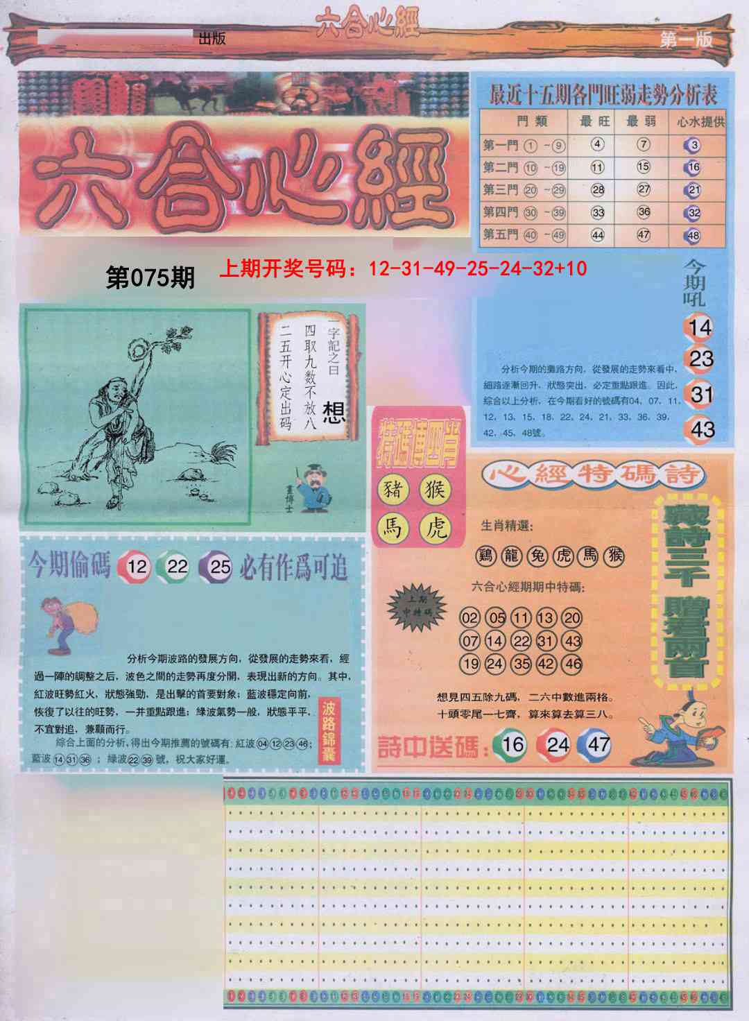 075期六合心经A[图]